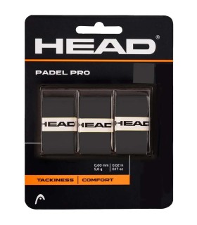 Boîte de 3 surgrips Head Padel Pro Noir