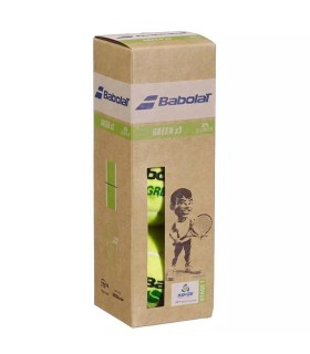 Pack de 3 Bolas Babolat Green | Ipontennis