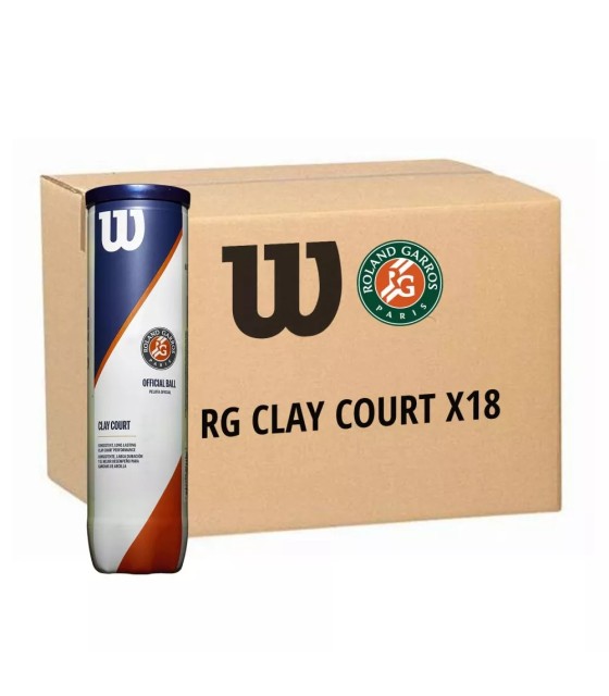 WRT115002-CARTON1 Bolsa para 9 pares de raqueta Wilson Rolland Garros, pista de barro.