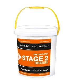 Secchio di palline Dunlop Stage 2 da 60 arancioni | IPONTENNIS