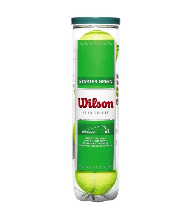 Scatola di 4 palline verdi Wilson Starter Play | IPONTENNIS
