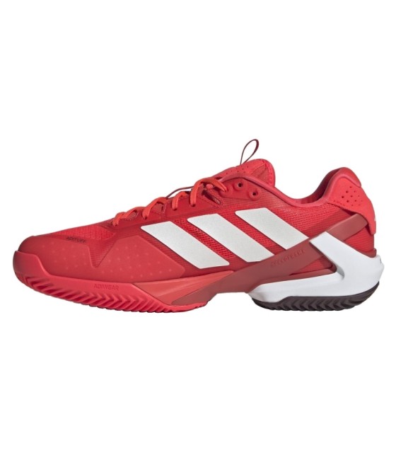 Zapatillas Adidas Adizero Ubersonic 5 Clay Rojo Blanco  3