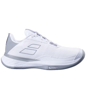 Scarpe Babolat SFX EVO Clay Bianco Grigio Donnata Economico | Ipontennis