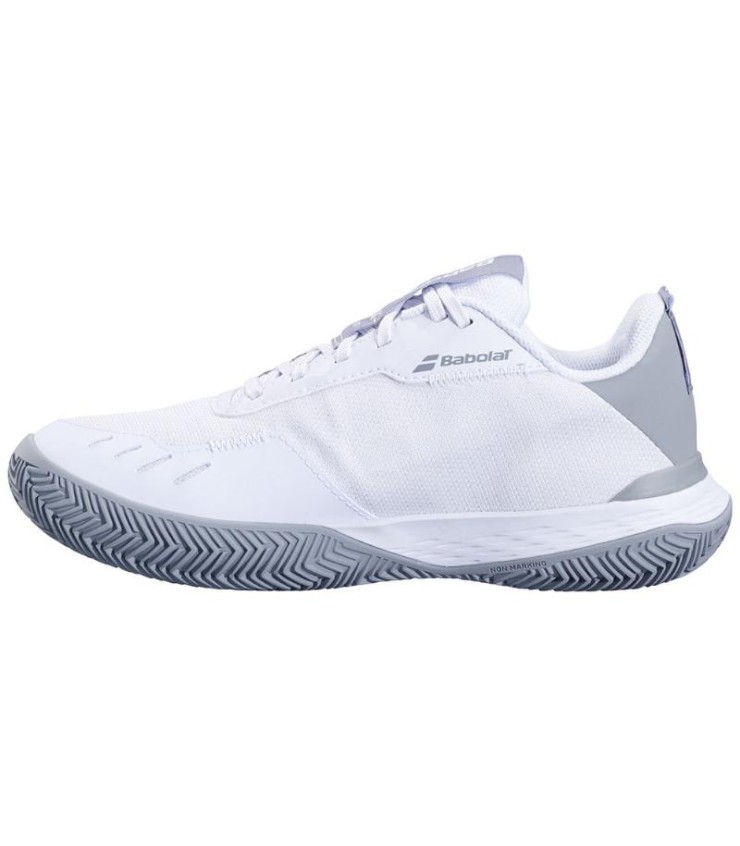 Scarpe Babolat SFX EVO Clay Bianco Grigio Donnata Economico | Ipontennis