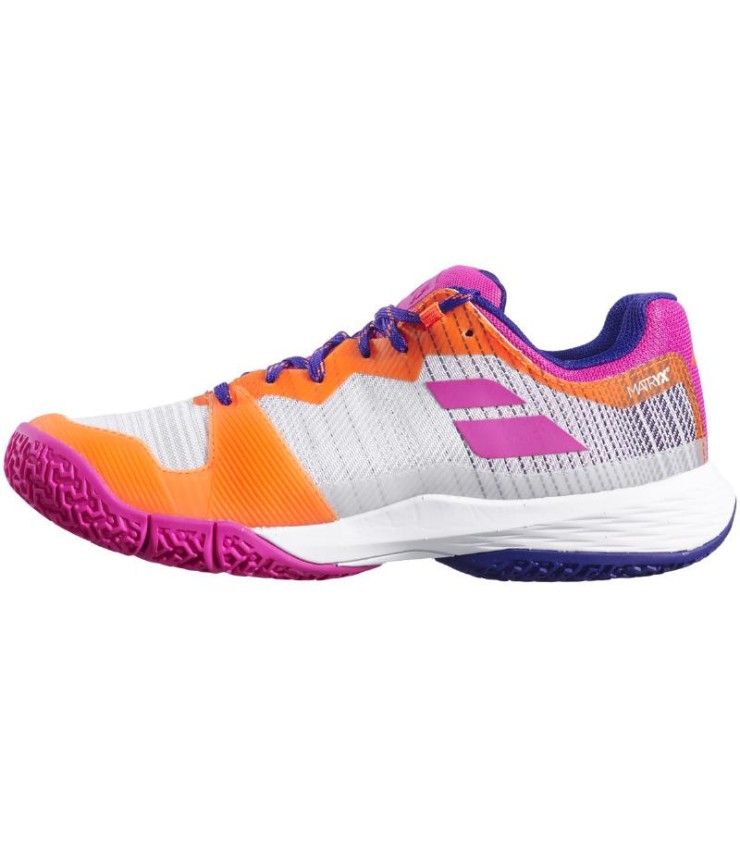 Zapatillas Babolat Jet Ritma Gris Rosa Mujer 2