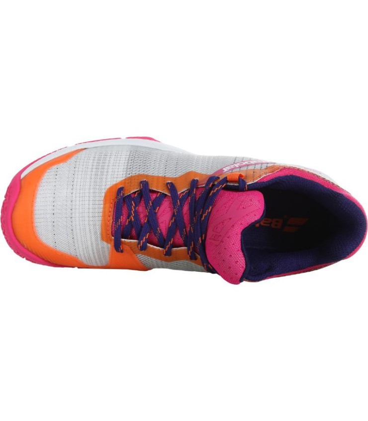 Zapatillas Babolat Jet Ritma Gris Rosa Mujer 5
