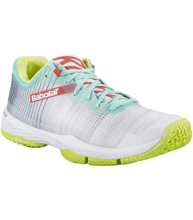 Zapatillas Babolat Jet Ritma Blanco Gris Mujer 4