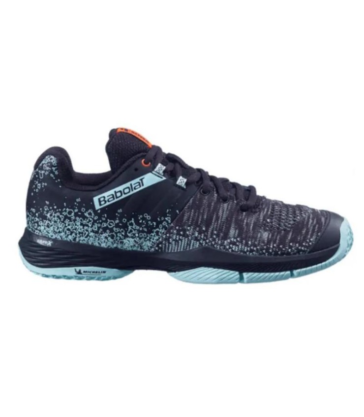 Chaussures Babolat Sensa Noir Turquoise Femme | Ipontennis