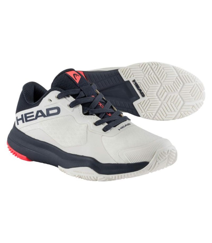Head Motion Padel Shoes White Blue Junior | Ipontennis
