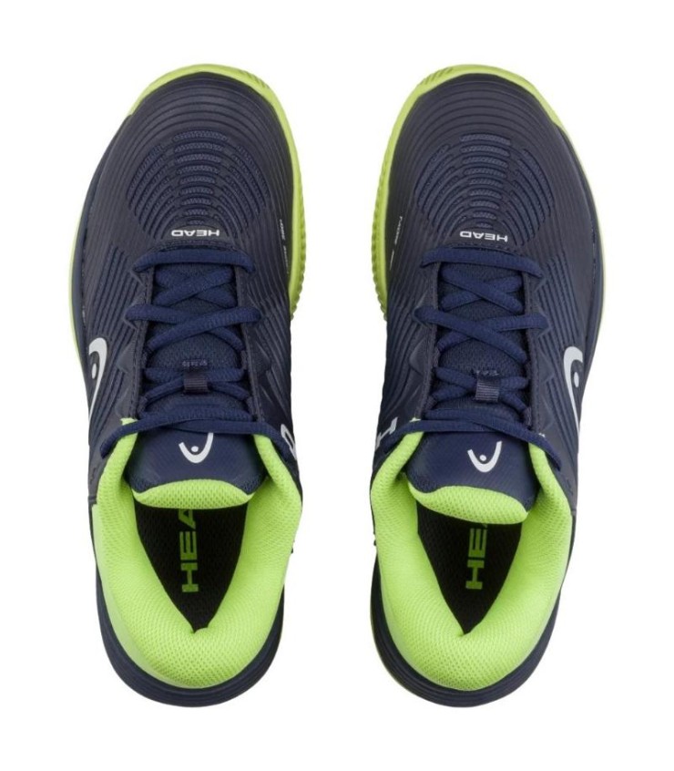 Zapatillas Head Revolt Pro 4.5 Clay Azul Marino Lima Junior  5