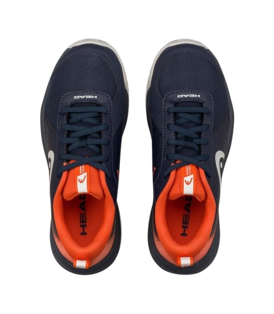 Head Sprint Court 4.0 Dark Blue Red Junior SHOES | Ipontennis