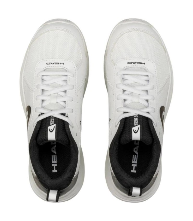 Head Sprint Court 4.0 White Black Junior SHOES | Ipontennis