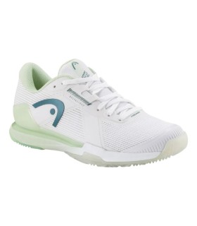 Head Sprint Pro 4.0 White Green Women's Shoes | IPONTENNIS