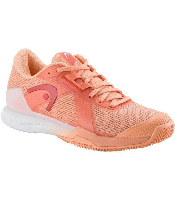 Zapatillas Head Sprint Pro 4.0 Clay Coral Blanco Mujer  1