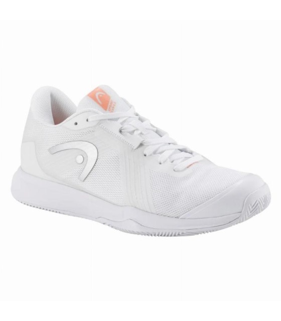 Ténis de Padel Head Sprint Team 4.0 Clay Branco Coral para Mulher | Ipontennis