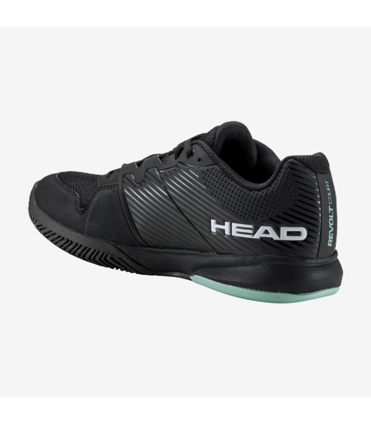 Zapatillas Head Revolt Court Negro Verde Azulado 3