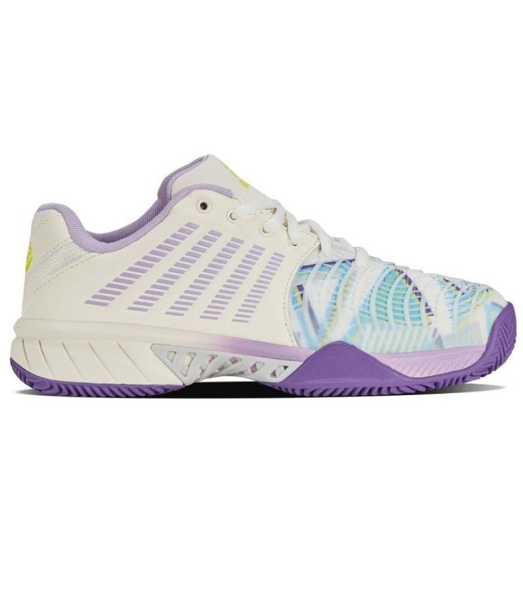 Zapatillas Kswiss Express Light 3 HB Padel Blanco Purpura Mujer  1
