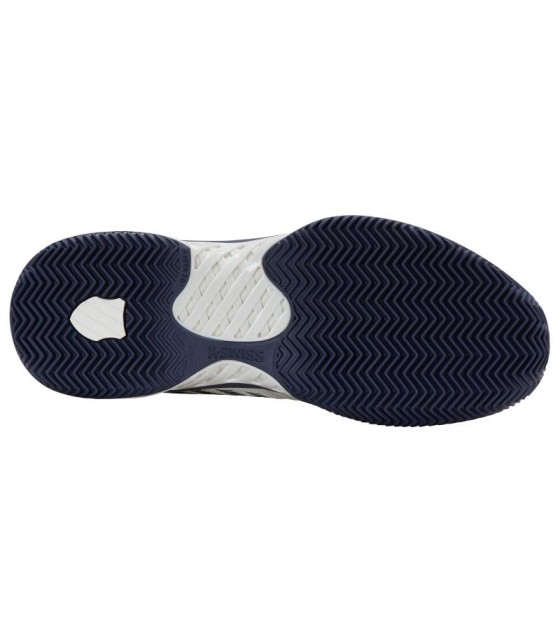 Chaussures Kswiss Express Light 3 HB Clay Blanc Bleu Marine | Ipontennis