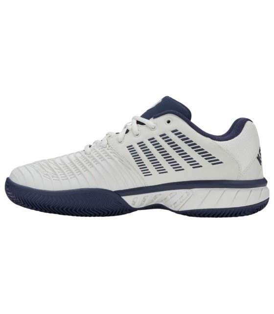 Chaussures Kswiss Express Light 3 HB Clay Blanc Bleu Marine Offre Pas Cher | Ipontennis