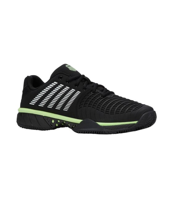 Chaussures Kswiss Express Light 3 HB Clay Noir Vert Néon | Ipontennis