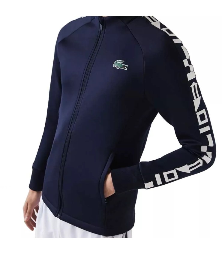 Lacoste Tennis Navy Blue Zip-Up Jacket | Ipontennis
