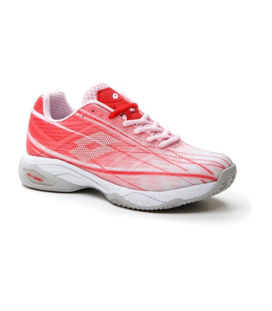 Zapatillas Lotto Mirage 300 Rojo Amapola Blanco Mujer  4