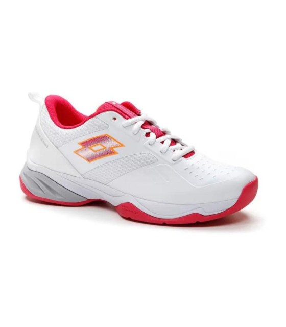 Zapatillas Lotto Superrapida 400 V Blanco Rosa Mujer  4