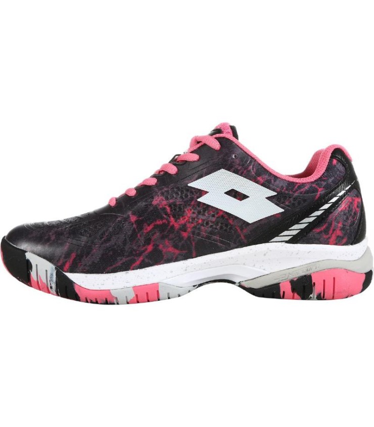 Zapatillas Lotto Superrapida 200 IV Negro Fucsia Mujer  3