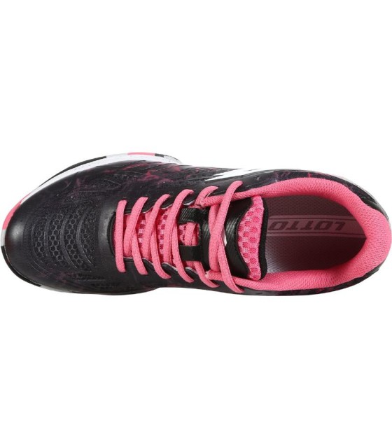 Zapatillas Lotto Superrapida 200 IV Negro Fucsia Mujer  6