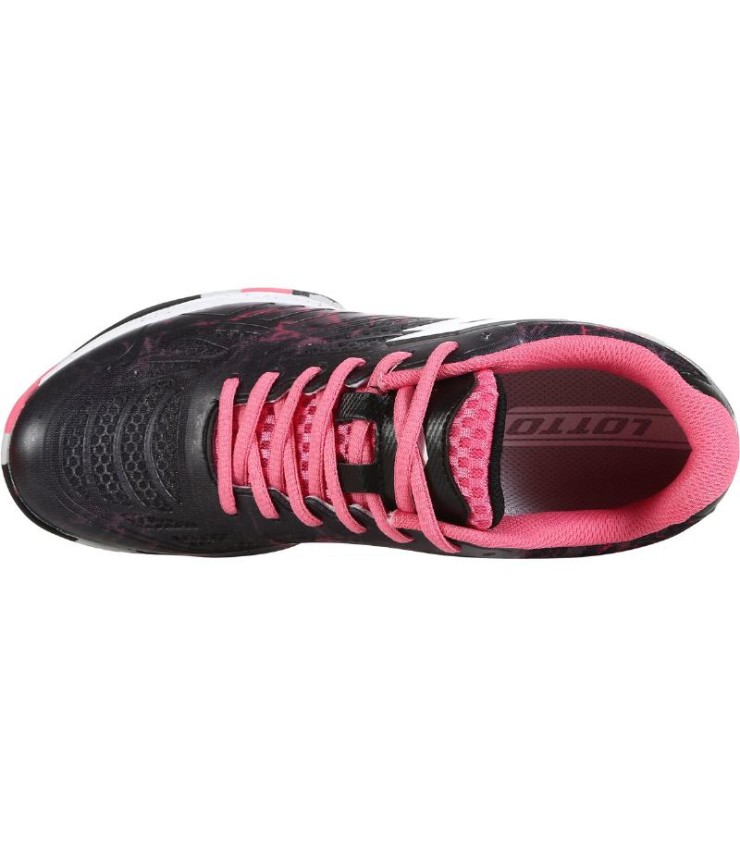 Zapatillas Lotto Superrapida 200 IV Negro Fucsia Mujer  6