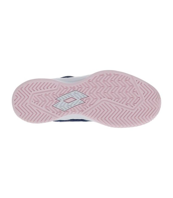 Lotto Mirage 500 II Blue Denim Pink Grey Metal Women's Shoes | Ipontennis