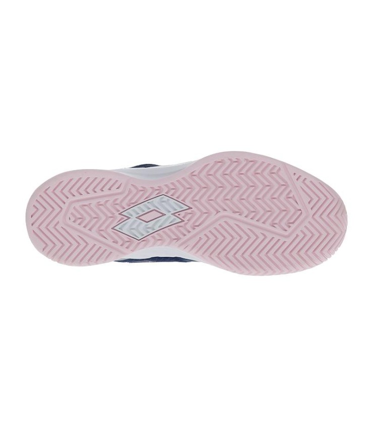 Lotto Mirage 500 II Blue Denim Pink Grey Metal Women's Shoes | Ipontennis