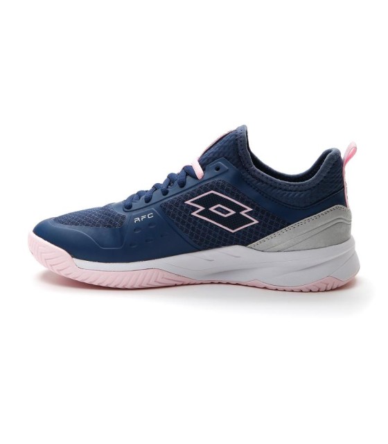 Lotto Mirage 500 II Blue Denim Pink Grey Metal Women's Shoes | Ipontennis