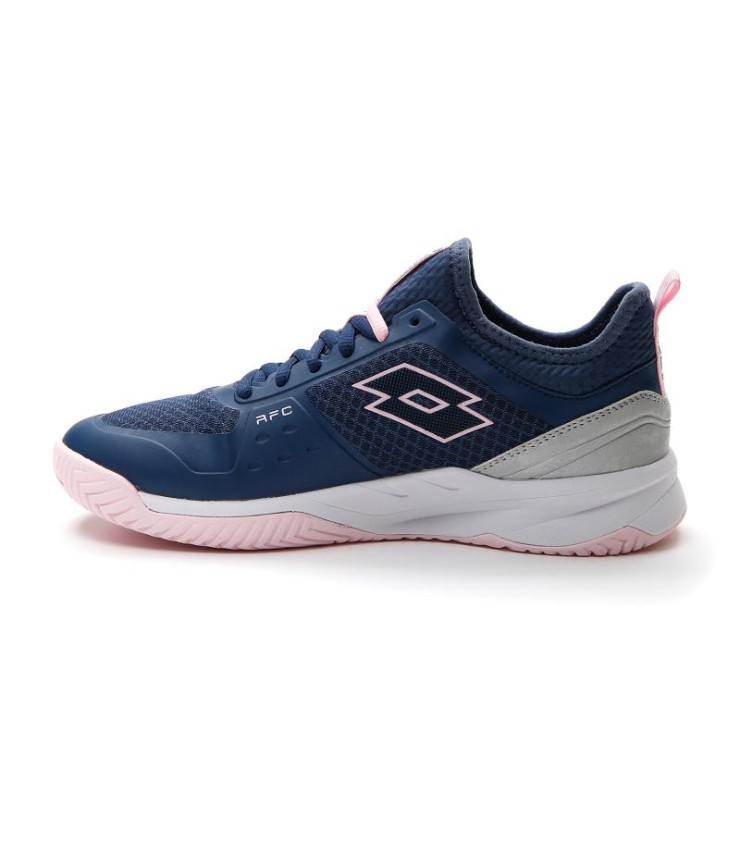 Lotto Mirage 500 II Blue Denim Pink Grey Metal Women's Shoes | Ipontennis