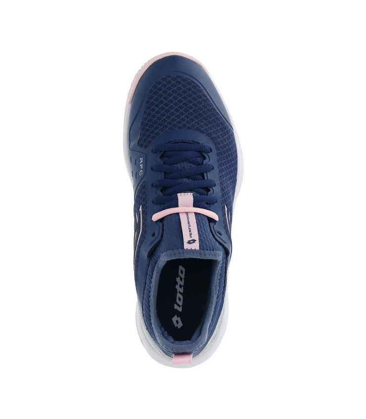 Lotto Mirage 500 II Blue Denim Pink Grey Metal Women's Shoes | Ipontennis