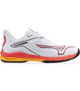 Scarpe Mizuno Wave Exceed Tour 6 Clay Bianco Corallo Giallota Economico | Ipontennis