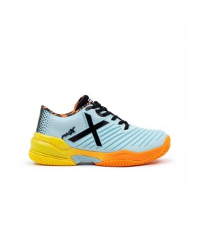 Zapatillas Munich Padx 58 Padel Gris Naranja Mujer  1