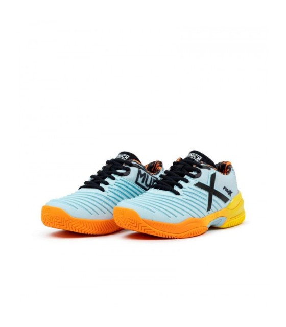 Chaussures Munich Padx 58 Padel Gris Orange Femme | Ipontennis