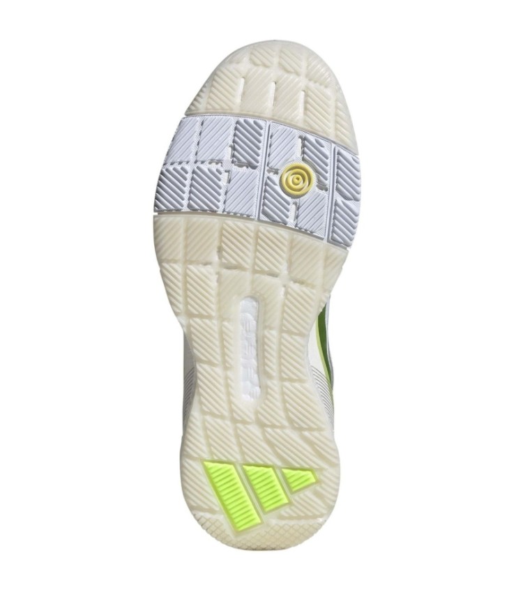 Adidas Crazyquick Padel Shoes White Lucid Lime Women | Ipontennis