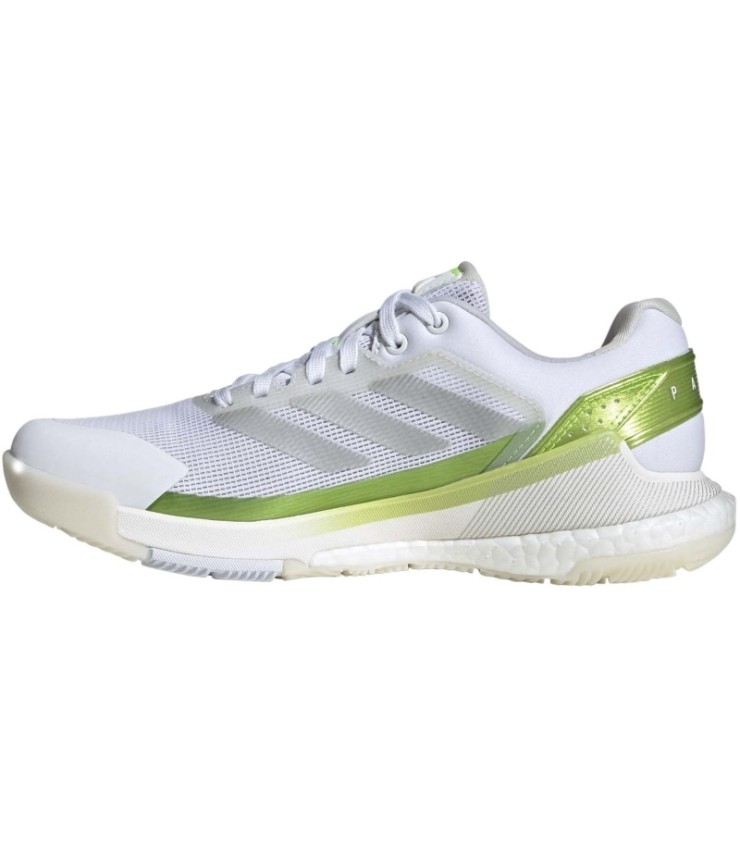 Adidas Crazyquick Padel Shoes White Lucid Lime Women | Ipontennis