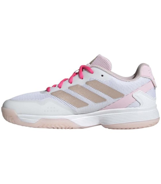 Zapatillas Adidas Ubersonic Blanco Plata Rosa Junior  3