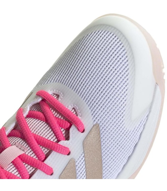 Zapatillas Adidas Ubersonic Blanco Plata Rosa Junior  4