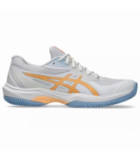 Asics Game FF Padel Shoes White Orange Women SHOES