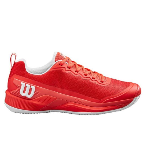 Chaussures Wilson Rush Pro 4.5 Clay Rouge Blanc | IPONTENNIS