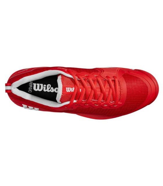 Chaussures Wilson Rush Pro 4.5 Clay Rouge Blanc | IPONTENNIS