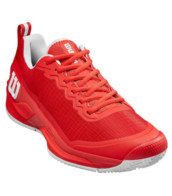 Chaussures Wilson Rush Pro 4.5 Clay Rouge Blanc | IPONTENNIS