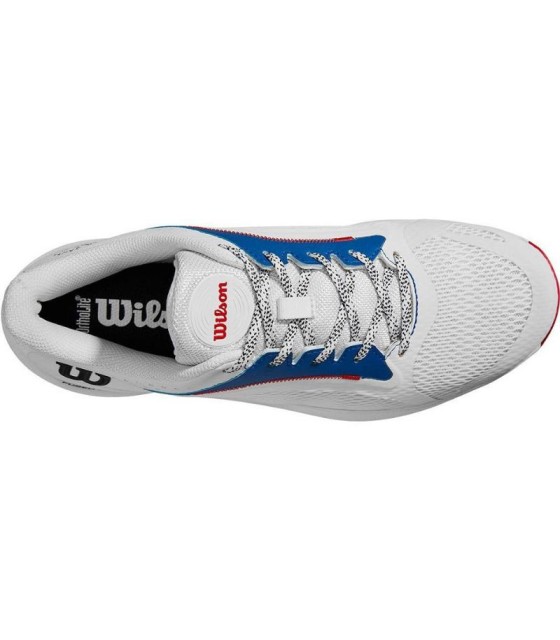 Tenis Wilson Hurakn 2.0 Branco Azul Vermelho | IPONTENNIS