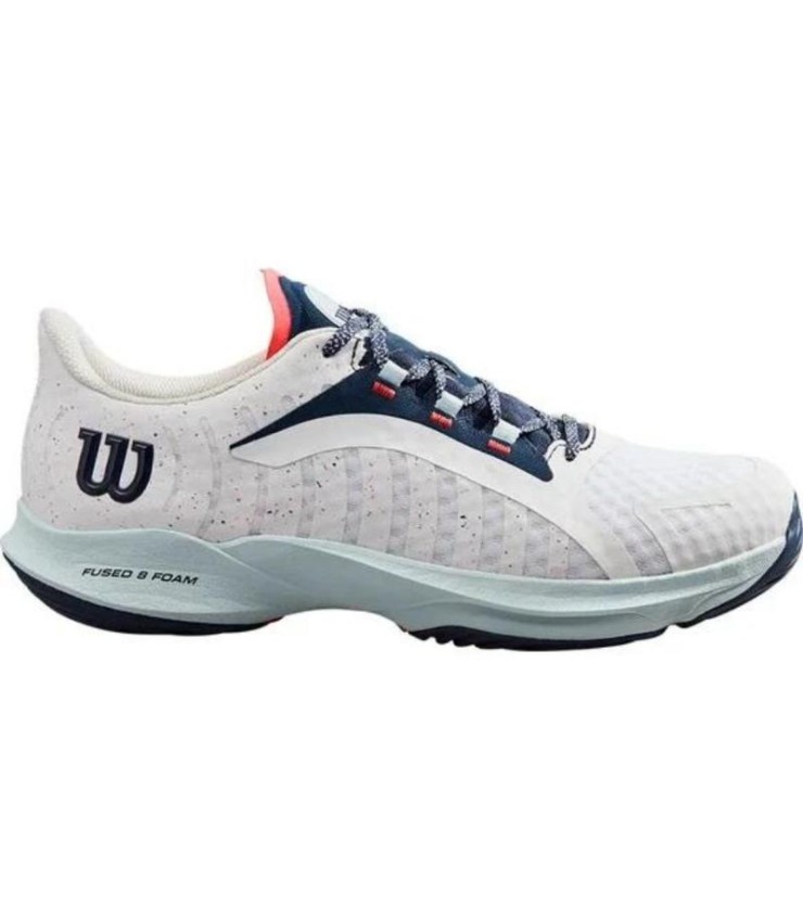 Wilson Hurakn Pro Weiß Blau Damen Tennisschuhe | Ipontennis