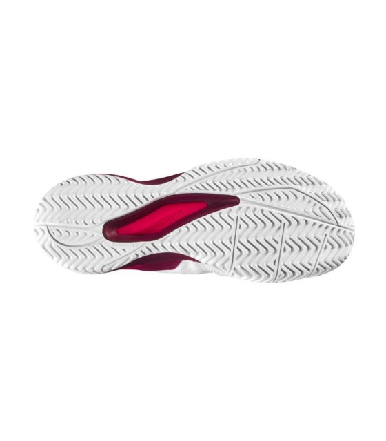 Chaussures Wilson Rush Pro Ace Blanc Bordeaux Junior | Ipontennis