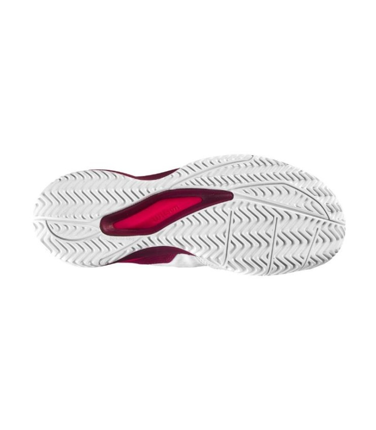 Chaussures Wilson Rush Pro Ace Blanc Bordeaux Junior | Ipontennis